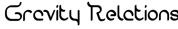 Gravity Relationships font preview